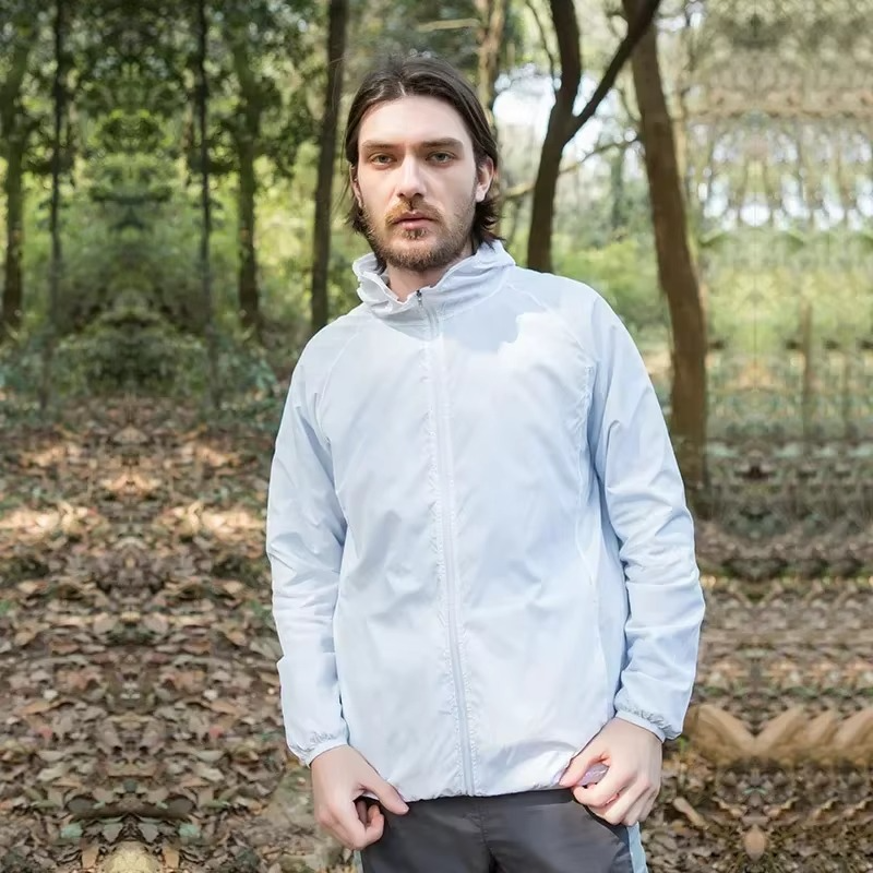 Waterproof Outdoor Jacket for Men and Women — Lightweight Windbreaker Raincoat for Hiking and Climbing