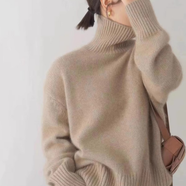 Women's Thick Cashmere High Neck Sweater Pullover