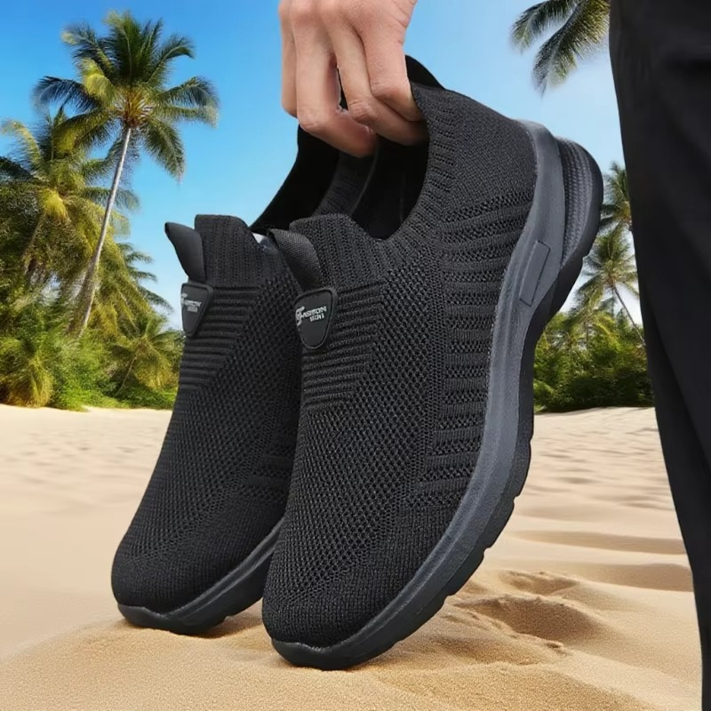 Men’s Lightweight Mesh Running Sneakers, Breathable Casual Athletic Tennis Shoes