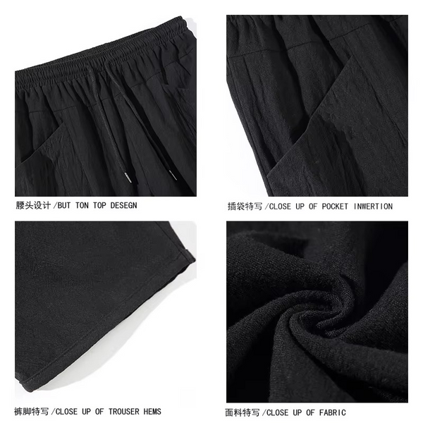 Men's 100% Cotton Ankle Length Casual Pants