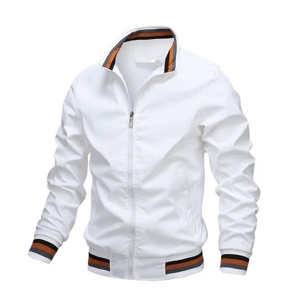 Men's Waterproof Stand Collar Windbreaker Jacket for Autumn and Winter