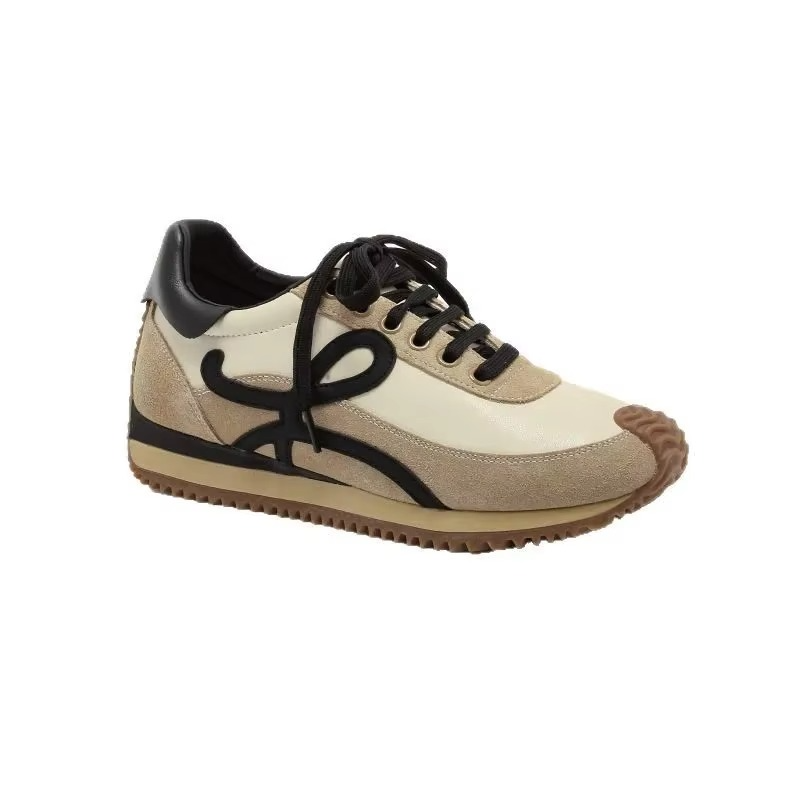 Women's Retro Color Block Platform Sneakers