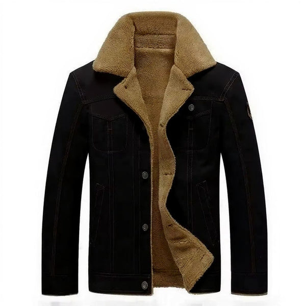 Men's Cotton Military Jacket for Autumn and Winter, Regular Fit Outdoor Parka