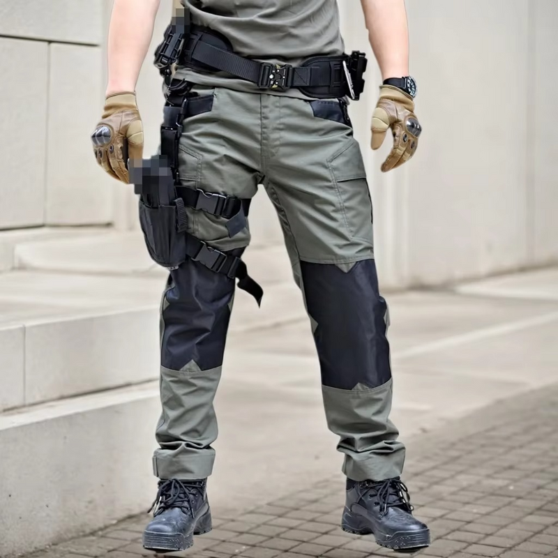 Men's Tactical Outdoor Cargo Pants - Waterproof, Multi-Pocket, Wear-Resistant Training Trousers
