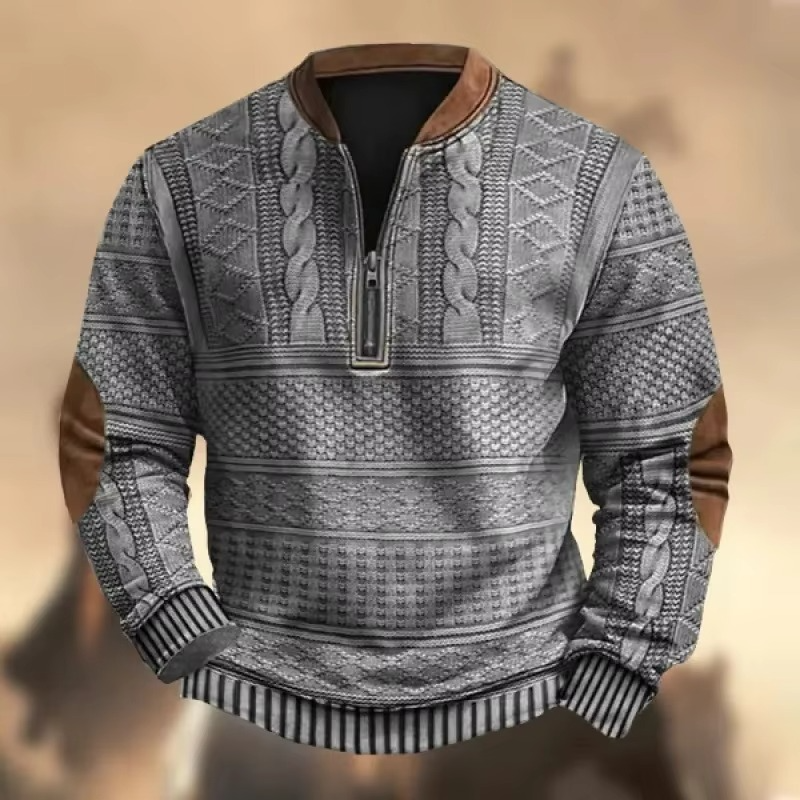 2025 Men's Lightweight 3D Print Zipper Hoodie Long Sleeve Casual Summer Jacket