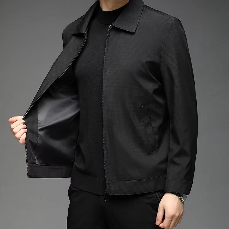 Men’s Classic Stand Collar Business Casual Jacket