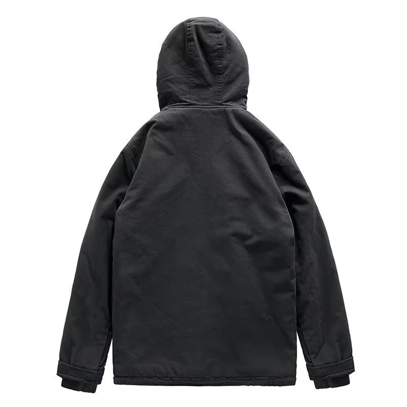 Men's Winter Cotton Padded Hooded Jacket