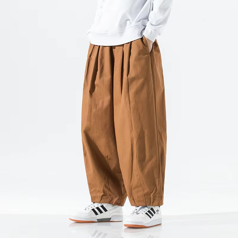 Men's Wide Leg Casual Cargo Pants