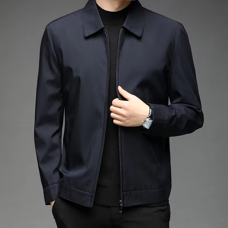 Men’s Classic Stand Collar Business Casual Jacket