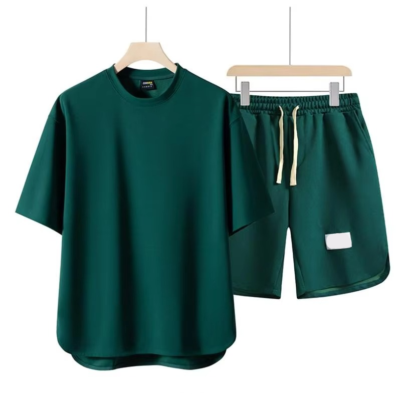 Men's Summer Two-Piece Set – Short Sleeve Shirt and Shorts Streetwear Outfit M-4XL