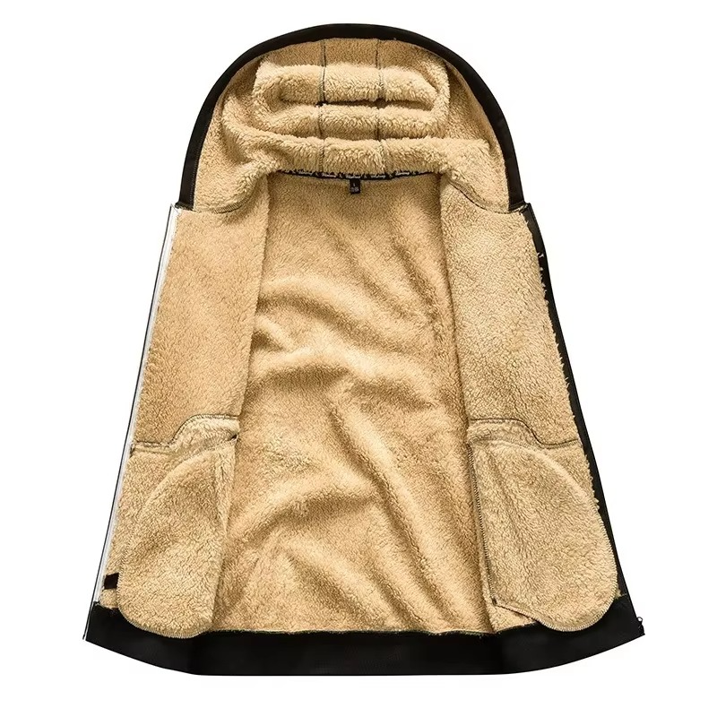 Winter Thermal Sport Suit with Hood, Fleece Lining, and Windproof Jacket S to 3XL