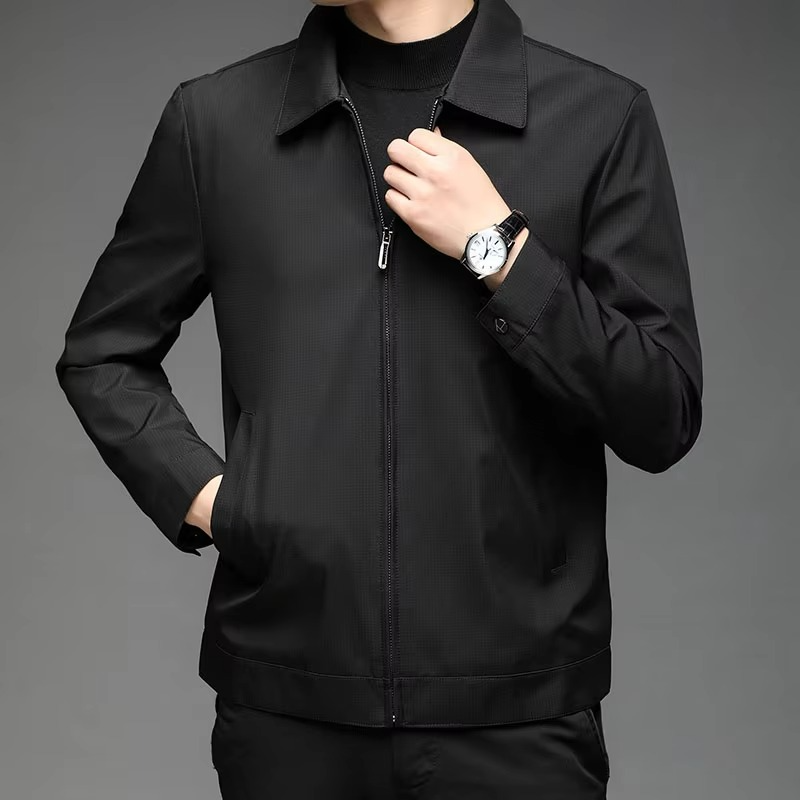 Men’s Classic Stand Collar Business Casual Jacket