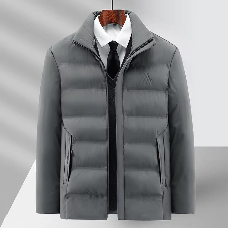 Men's Luxury Fleece Winter Coat for Business and Casual Wear
