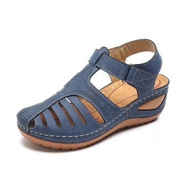 Women's Orthopedic Sandals with Bunion Corrector, Soft Sole Casual Wedge Flats