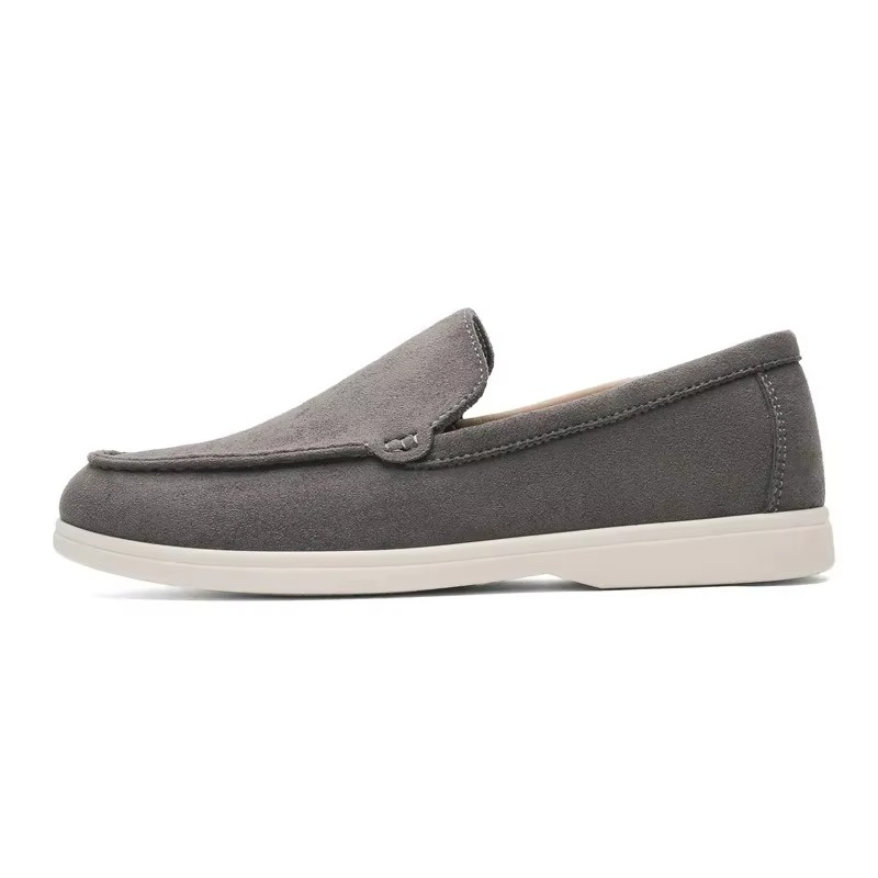Men's 2025 Slip-On Velvet Loafers, Casual Round Toe Breathable Summer Shoes