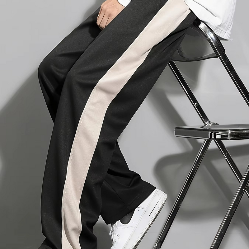 Men's Two Tone Athletic Jogger Pants for Casual Comfort and Daily Versatility