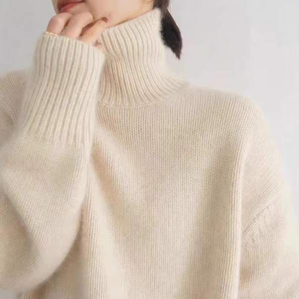 Women's Thick Cashmere High Neck Sweater Pullover