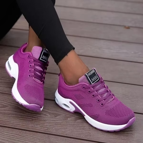 Women’s Platform Mesh Sneakers – Breathable Chunky Running & Casual Shoes