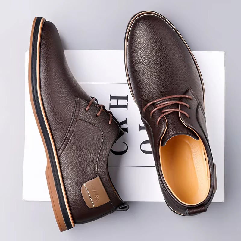 Men's Casual Leather Derby Shoes