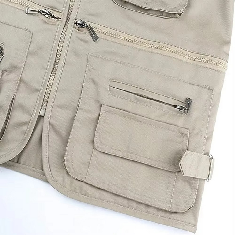 Men's Outdoor Multi Pocket Lightweight Hiking and Fishing Vest