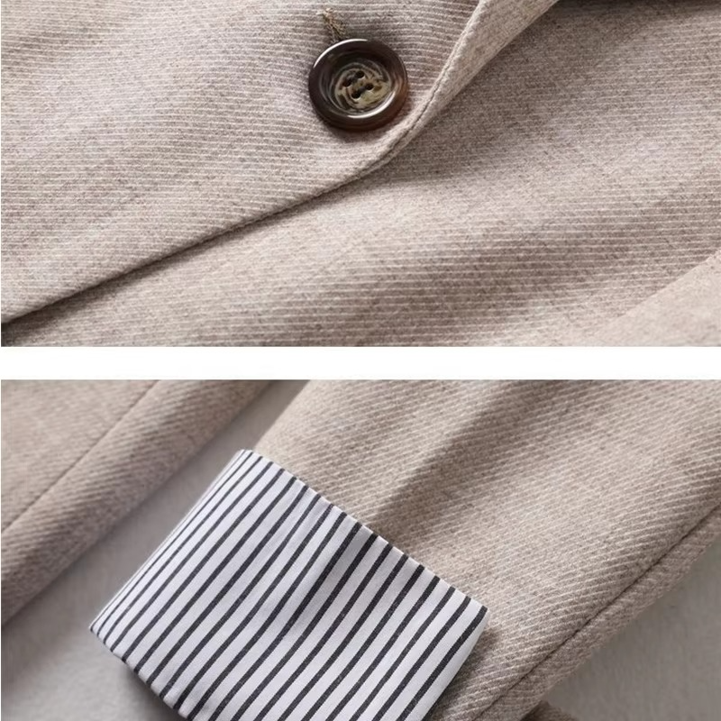 Women's Long Sleeve Plaid Blazer, Business Casual Jacket for Office and Everyday Wear