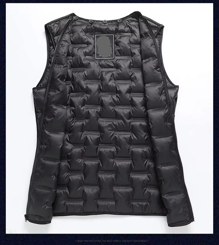 2025 Men’s Wool Down Trench Coat with White Duck Down Liner