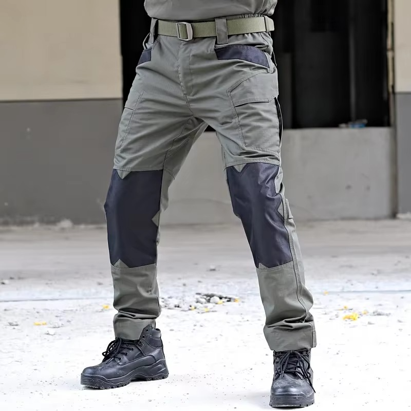 Men's Tactical Outdoor Cargo Pants - Waterproof, Multi-Pocket, Wear-Resistant Training Trousers