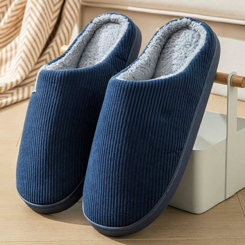 Women's Plush Indoor Winter Slippers with Thick Cushion Sole