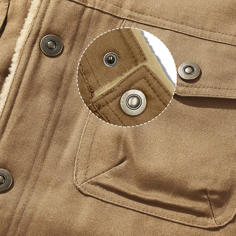 Men's Winter Fleece Lined Jacket Warm Casual Coat