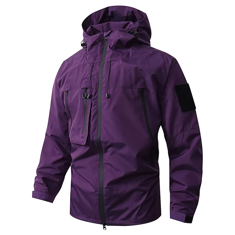 Men's and Women's Waterproof Windbreaker Jacket for Hiking Camping and Outdoor Adventures