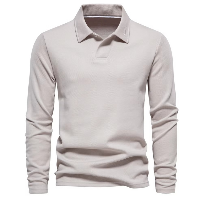 Men's Embroidered Polo Shirt with Turn Down Collar, Casual Luxury Golf Style