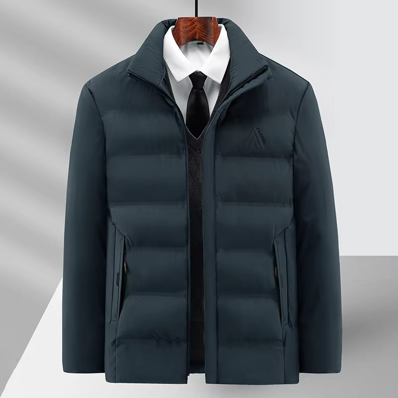 Men's Luxury Fleece Winter Coat for Business and Casual Wear