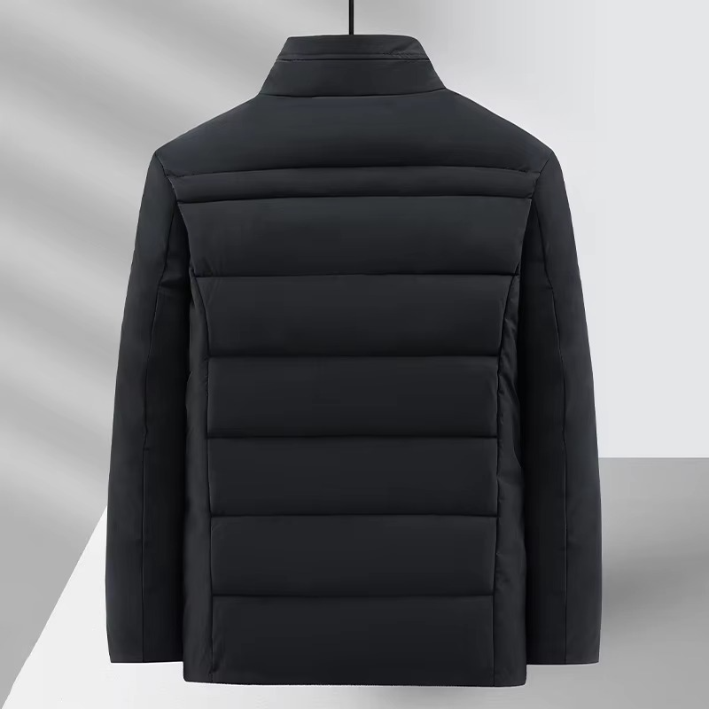 Men's Luxury Fleece Winter Coat for Business and Casual Wear