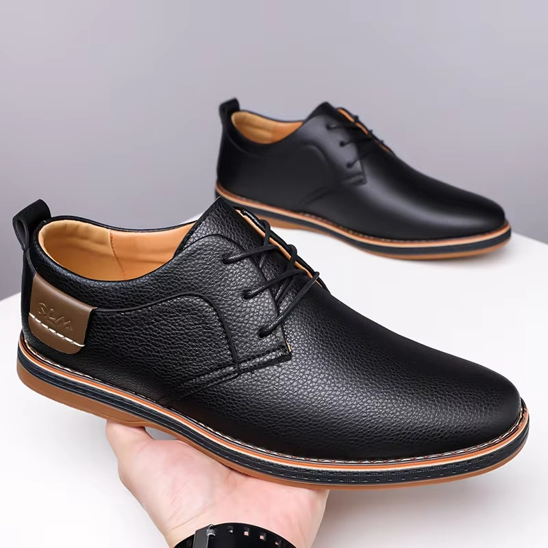 Men's Casual Leather Derby Shoes