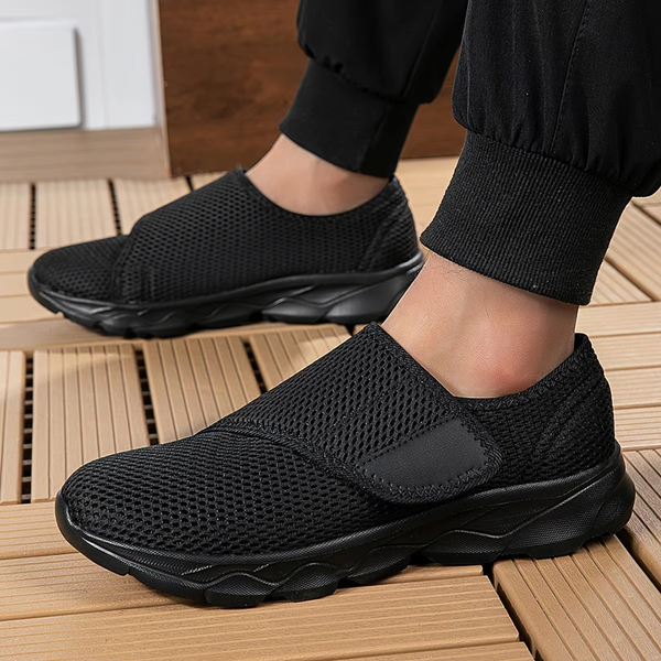 Orthopedic Casual Walking Shoes for Wide Feet and Swelling – Soft, Adjustable, Diabetic-Friendly Comfort