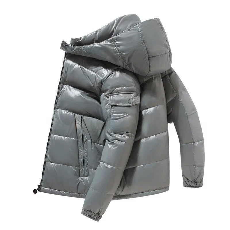 Nathan - Men's Shiny Winter Puffer Jacket