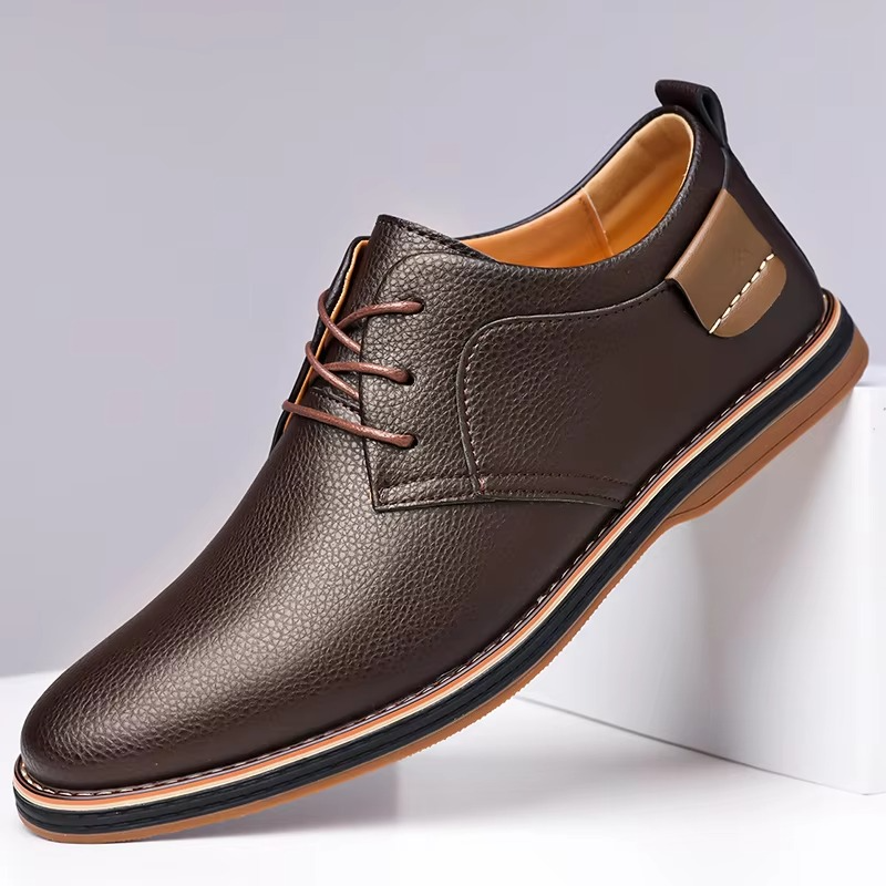 Men's Casual Leather Derby Shoes