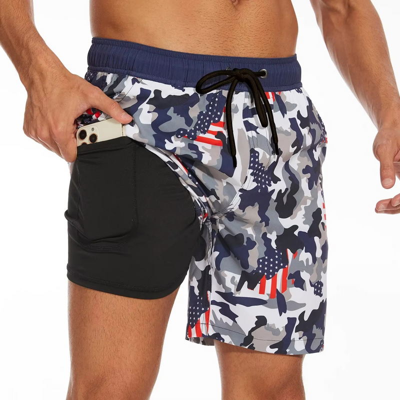 Men's Summer Beach Shorts – Lightweight Milk Silk Casual Vacation Wear