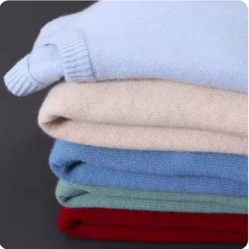 Classic Cashmere O-Neck Men's Sweater Soft Warm Knitted Pullover