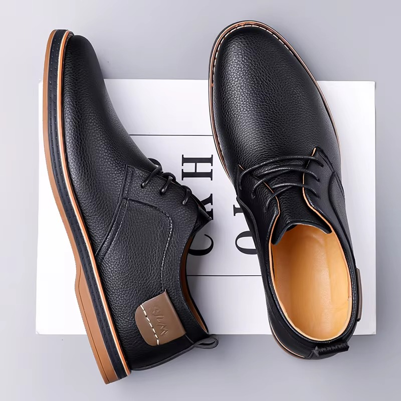 Men's Casual Leather Derby Shoes