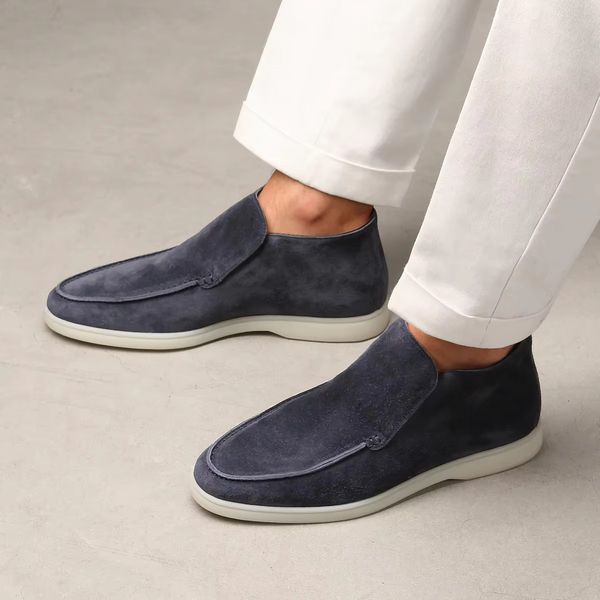 Classic Men’s Suede Leather Loafers Casual Slip On Driving Moccasins