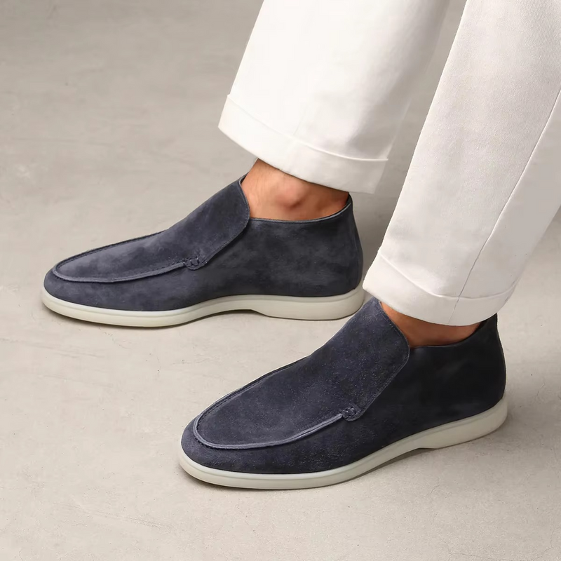 Classic Men’s Suede Leather Loafers Casual Slip On Driving Moccasins