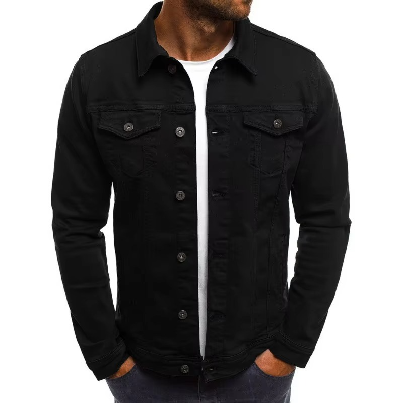 Men's Lightweight Denim Jacket for Business Casual and Everyday Wear