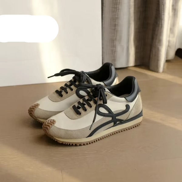 Women's Retro Color Block Platform Sneakers