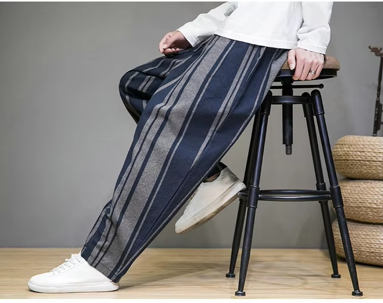 Men's Side Stripe Vintage Jogger Pants