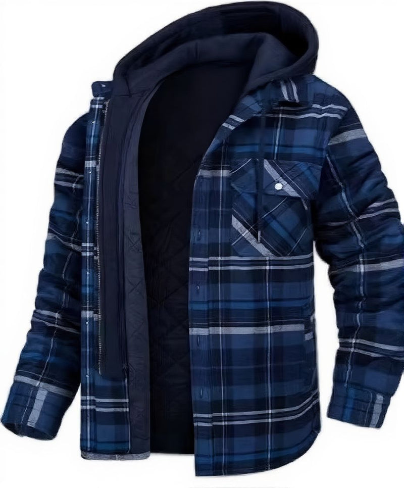 Men's Winter Thick Hooded Jacket Warm Casual Trend