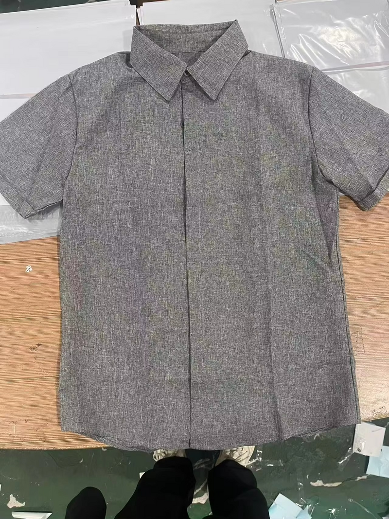 Men's Short Sleeve Linen Shirt for Summer