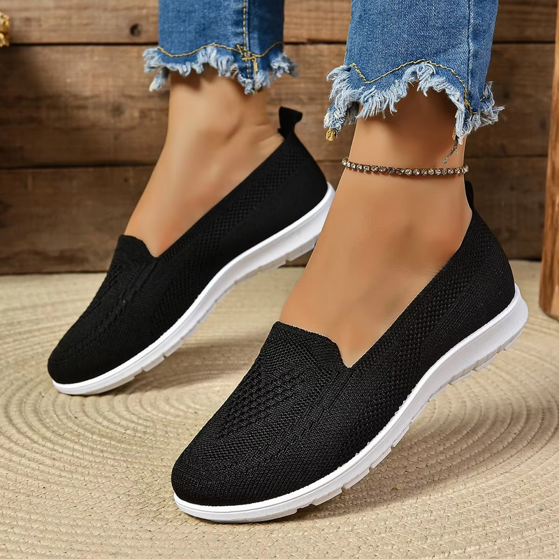 Women's Summer Mesh Slip-On Flats, Lightweight Breathable Comfort Loafers