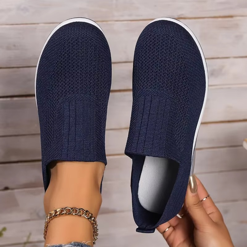 Women’s Orthopedic Air Cushion Walking Shoes – Breathable Non-Slip Wedge Mules