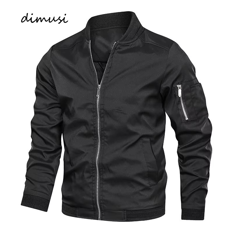 Men's Lightweight Bomber Jacket Casual Zip Up Windbreaker with Pockets